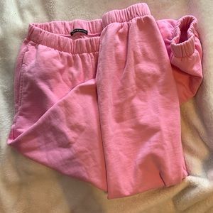 brandy melville bubble gum pink rosa sweatpants